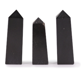 3x Obelisco in Pietra Semipreziosa ca. 5 cm - Tormalina