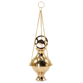 Bruciatore d’Incenso Pensile in Ottone -  Tripla Luna