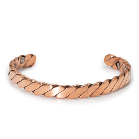 6x Bracciali in Rame Massiccio con Magneti – Stile Maschile (Assortiti)