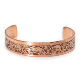 6x Bracciali in Rame Massiccio con Incisioni di Affermazioni (Assortiti)