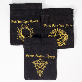 12x Bustine Esoteriche – Set da 12 (Nero & Oro) | 10x12cm