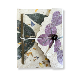 Taccuino Medio in Carta Lokta – Bougainvillea (15x12 cm) – 45 Fogli