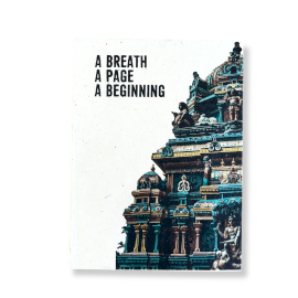 Taccuino Lokta Grande (21x15 cm) – Inspiration “Un Respiro” – 45 Fogli + Segnalibro