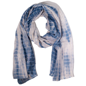 Sciarpa Estiva 180x50cm - Party Shine - Blu Scuro