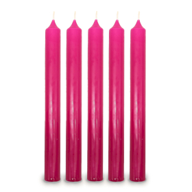 100x Candele da Tavola - Fucsia