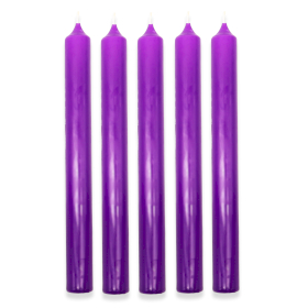 100x Candele da Tavola - Lilla