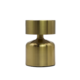 Lampada Touch- Fungo Piatto Bronzo - USB-C - Ricaricabile (400 Watt)