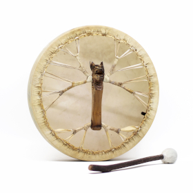 Spirito del Drago – Tamburo Sciamanico Tunable con Mazzuolo – 40 cm