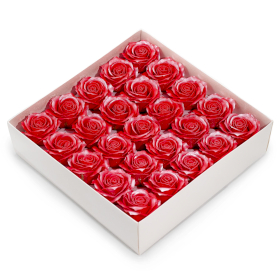 25x Rosa a 5 Strati Con(Solo Decorazione)- Finitura in Seta