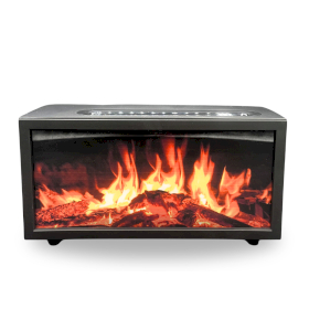 Diffusore di Aromi con Effetto Fiamma e Suono di Uccellini – Nero USB – Cambio Colore