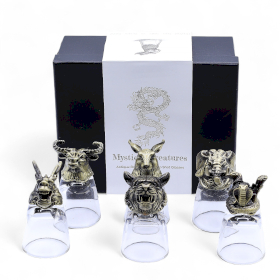 6x Bicchierini “Bottom Up” (50 ml) – Creature Mistiche – Bronzo Antico