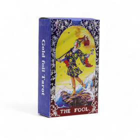 Set Tarocchi “Mandala” con Finitura Blu Metallica e Libretto Guida