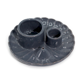 Supporto per Palo Santo e Incensi - Fiore di Loto - Grigio Brillante