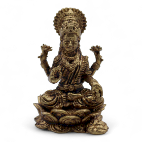 12x Divinità in Miniatura in Ottone – Lakshmi (30 mm, 11 g)