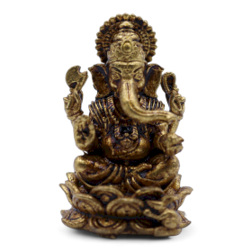 12x Divinità in Miniatura in Ottone – Ganesha (30 mm, 12 g)