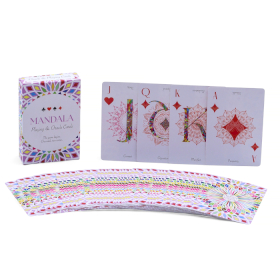 10x Carte da Gioco e Oracolo Mandala – Simmetria a Caleidoscopio