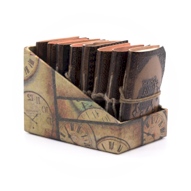 8x Taccuini Esoterici in Pelle Assortiti – Formato Piccolo (10x7,5 cm) – Espositore