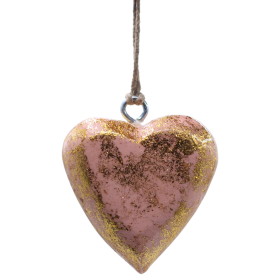 50x Cuori Decorativi in Legno – Rose Gold (50 pz) – in Barattolo Espositore