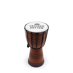 Tamburo Djembe - Ritmo della Libertà (Suono Acuto) - 30 cm