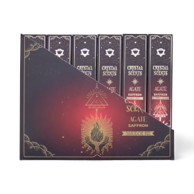 12x Incenso Smudge Crystal Scents all’Agata Rossa – Zafferano