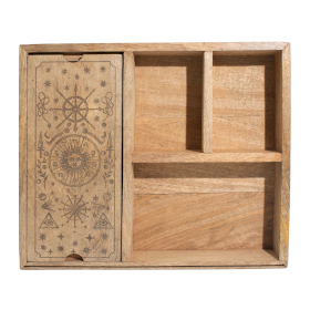 Scatola Porta Tarocchi - Tre Sezioni e Alloggiamento per Carte