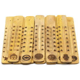 12x Portaincensi in Mango - Collezione Esoterica