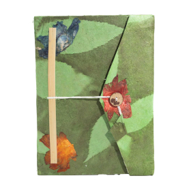 Taccuino in Carta Lokta Floreale Verde (21x15 cm) – 45 Pagine