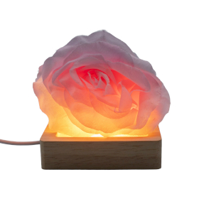 3x Supporti LED USB Quadrato In Legno da 8 cm – Luce Bianca