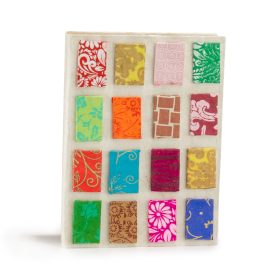 Taccuino Lokta Mini Tiles Bianco (15x12 cm) – 45 Pagine