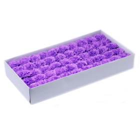 50x Fiori di Sapone DIY -  Garofani - Viola