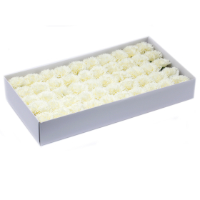 50x Fiori di Sapone DIY -  Garofani - Crema