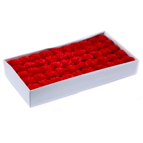 50x Fiori di Sapone DIY -  Garofani - Rosso