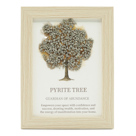 3x Quadro con Pietre Semipreziose – Albero della Vita - Pirite