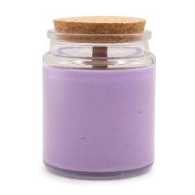 6x Candele di Soia con Stoppino in Legno – Lavanda Selvatica (no etichetta)