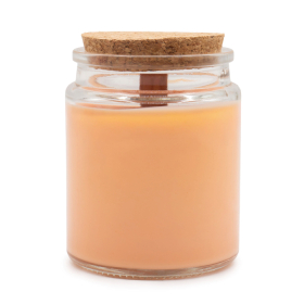 6x Candele di Soia con Stoppino in Legno – Essenza di Bosco (no etichetta)