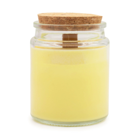 6x Candele di Soia con Stoppino in Legno – Foresta e Resina  (no etichetta)