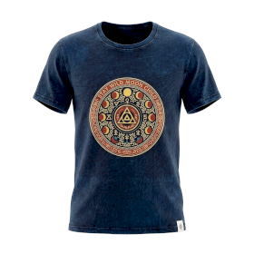 T-shirt S Stonewashed Stay Wild Moon Child – Blu