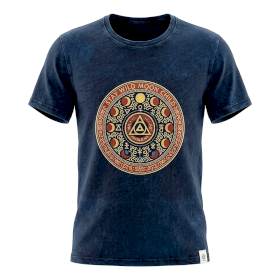 T-shirt L Stonewashed Stay Wild Moon Child – Blu