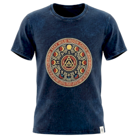 T-shirt XL Stonewashed Stay Wild Moon Child – Blu