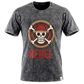 T-shirt XL Stonewashed Rebel - Grigio Scuro