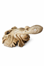 Scultura Artigianale in Legno Parasite - Polpo