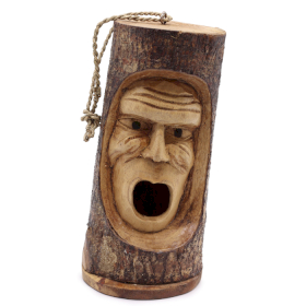 Casetta per Uccelli Tronco d\'Albero - Vecchio Brontolone