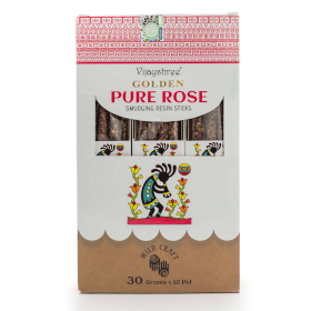 12x 30g Resine su Bastoncino per Smudging Golden - Rosa