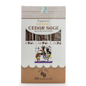 12x 30g Resine su Bastoncino per Smudging Golden - Salvia Roemeriana