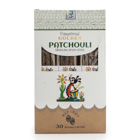 12x 30g Resine su Bastoncino per Smudging Golden - Patchouli