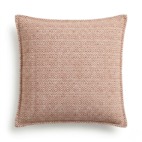 2x Federe  Lux Comfort- Burgundy Squares 45x45 cm