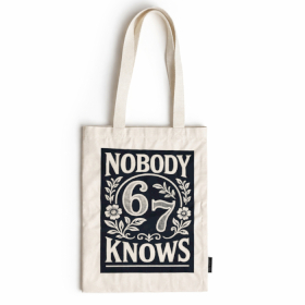 5x Iconic Tote Bag - Nobody Knows 67 - Naturale 10oz (42x30 cm)
