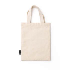 50x Mini Iconic Tote Bag Regalo - Non Stampata - Naturale 4oz (25x18 cm)