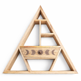 Mensola da Parete Triangolare con Cassetto