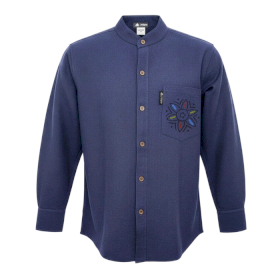 Camicia Nomad Sari Kathmandu L - Indaco